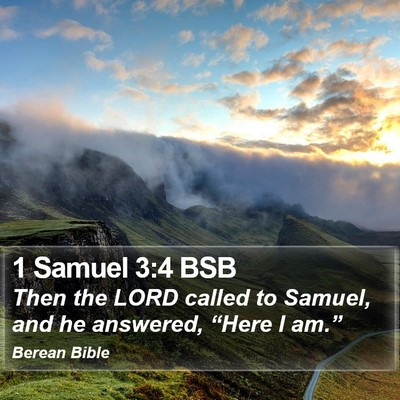 1 Samuel 3:4 BSB Bible Verse Image
