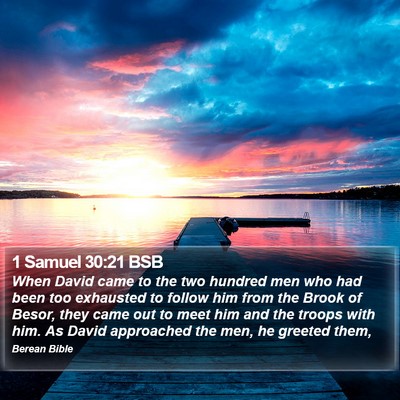 1 Samuel 30:21 BSB Bible Verse Image