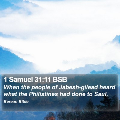1 Samuel 31:11 BSB Bible Verse Image