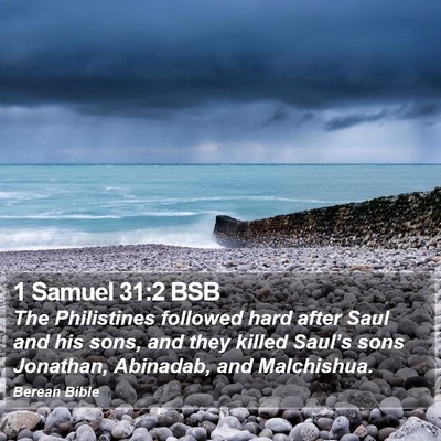 1 Samuel 31:2 BSB Bible Verse Image