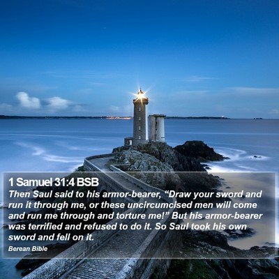 1 Samuel 31:4 BSB Bible Verse Image