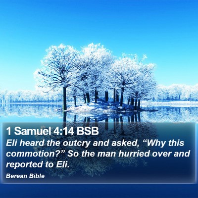 1 Samuel 4:14 BSB Bible Verse Image
