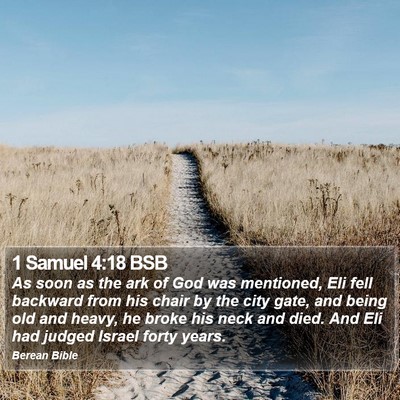 1 Samuel 4:18 BSB Bible Verse Image