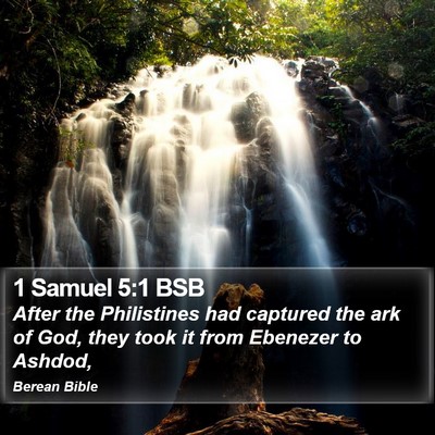 1 Samuel 5:1 BSB Bible Verse Image