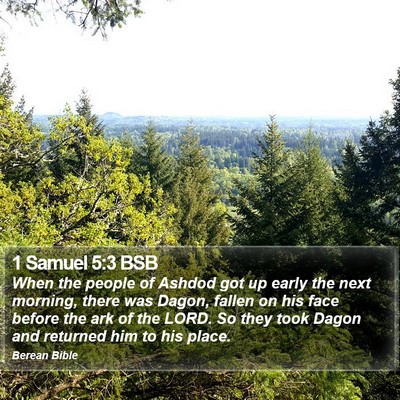1 Samuel 5:3 BSB Bible Verse Image