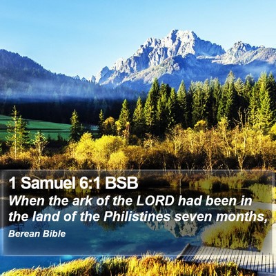 1 Samuel 6:1 BSB Bible Verse Image