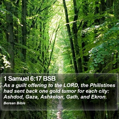 1 Samuel 6:17 BSB Bible Verse Image
