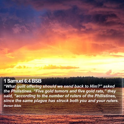 1 Samuel 6:4 BSB Bible Verse Image