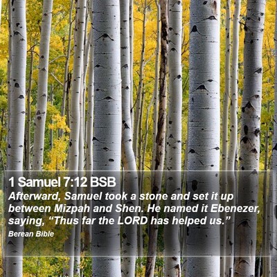 1 Samuel 7:12 BSB Bible Verse Image