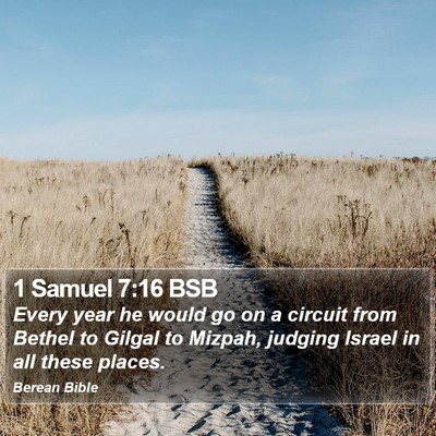 1 Samuel 7:16 BSB Bible Verse Image