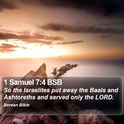 1 Samuel 7:4 BSB Bible Verse Image