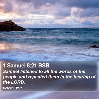 1 Samuel 8:21 BSB Bible Verse Image
