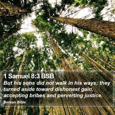 1 Samuel 8:3 BSB Bible Verse Image
