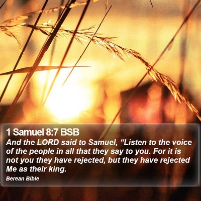 1 Samuel 8:7 BSB Bible Verse Image