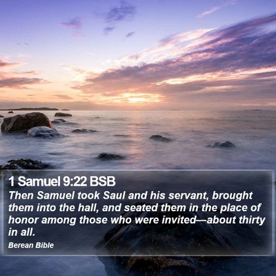 1 Samuel 9:22 BSB Bible Verse Image