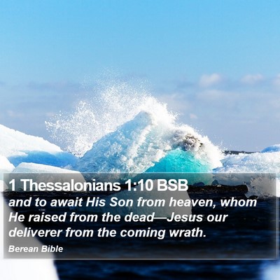 1 Thessalonians 1:10 BSB Bible Verse Image