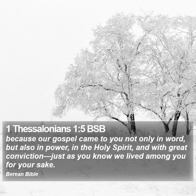 1 Thessalonians 1:5 BSB Bible Verse Image