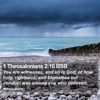 1 Thessalonians 2:10 BSB Bible Verse Image