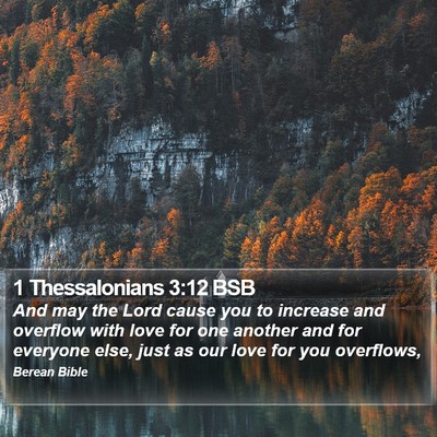 1 Thessalonians 3:12 BSB Bible Verse Image