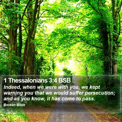 1 Thessalonians 3:4 BSB Bible Verse Image