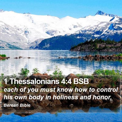 1 Thessalonians 4:4 BSB Bible Verse Image