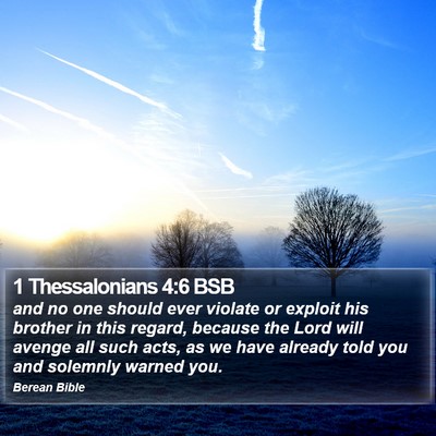 1 Thessalonians 4:6 BSB Bible Verse Image