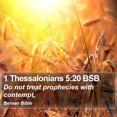 1 Thessalonians 5:20 BSB Bible Verse Image