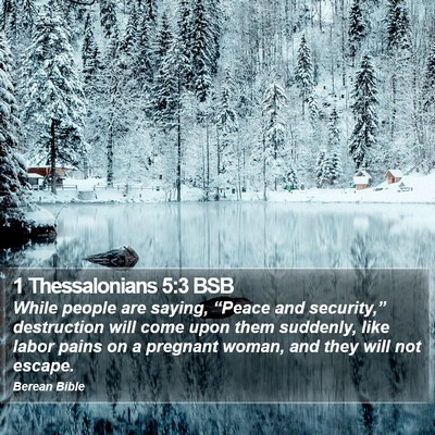 1 Thessalonians 5:3 BSB Bible Verse Image