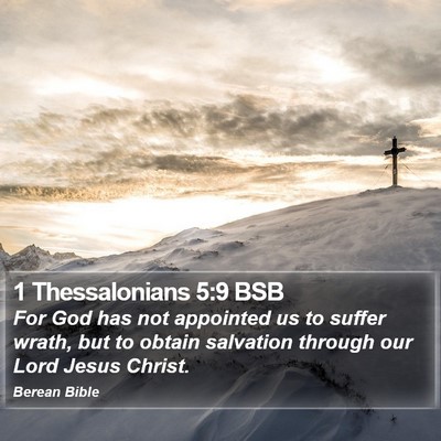 1 Thessalonians 5:9 BSB Bible Verse Image