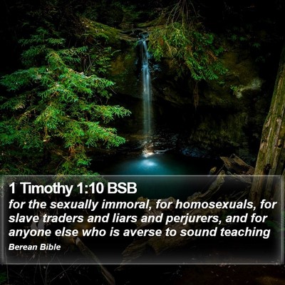 1 Timothy 1:10 BSB Bible Verse Image