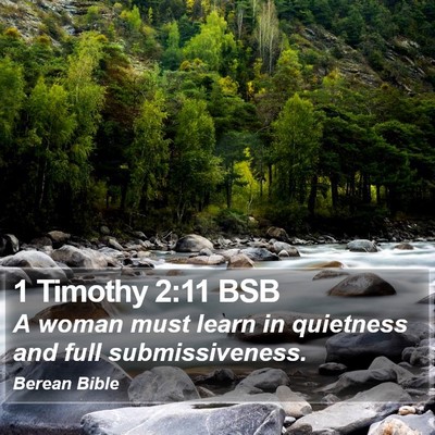 1 Timothy 2:11 BSB Bible Verse Image