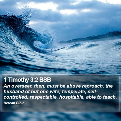 1 Timothy 3:2 BSB Bible Verse Image