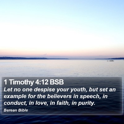 1 Timothy 4:12 BSB Bible Verse Image