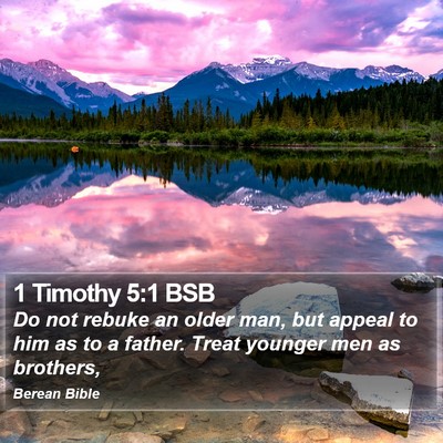 1 Timothy 5:1 BSB Bible Verse Image