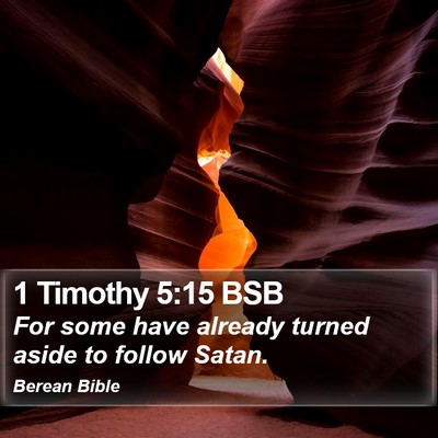 1 Timothy 5:15 BSB Bible Verse Image