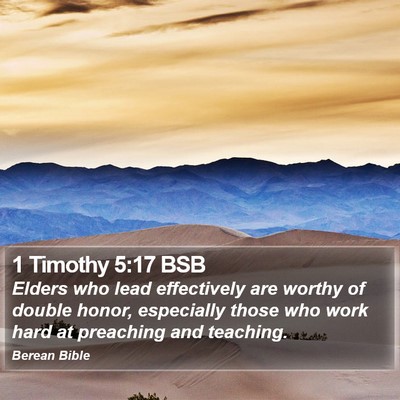 1 Timothy 5:17 BSB Bible Verse Image