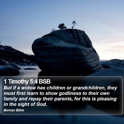 1 Timothy 5:4 BSB Bible Verse Image