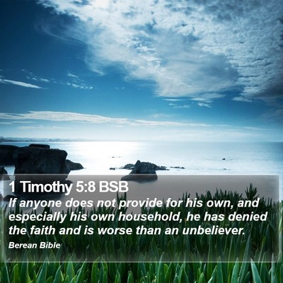 1 Timothy 5:8 BSB Bible Verse Image