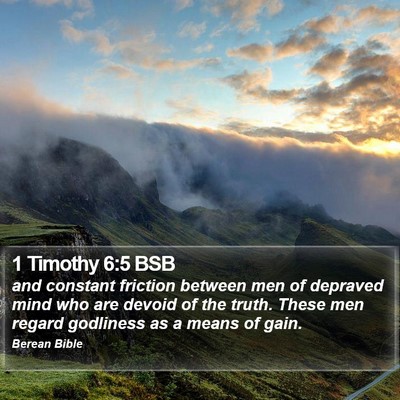 1 Timothy 6:5 BSB Bible Verse Image