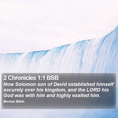2 Chronicles 1:1 BSB Bible Verse Image