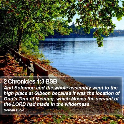 2 Chronicles 1:3 BSB Bible Verse Image