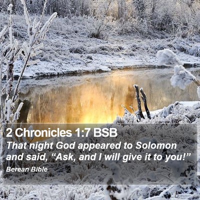 2 Chronicles 1:7 BSB Bible Verse Image