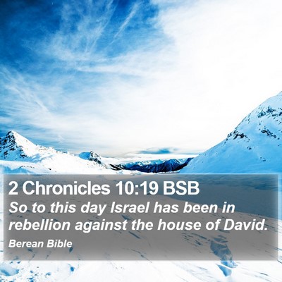 2 Chronicles 10:19 BSB Bible Verse Image