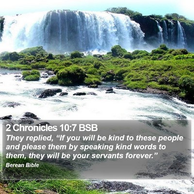 2 Chronicles 10:7 BSB Bible Verse Image