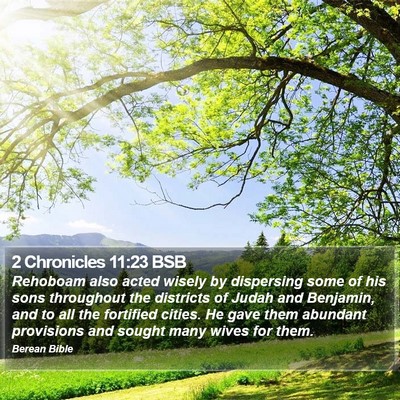 2 Chronicles 11:23 BSB Bible Verse Image