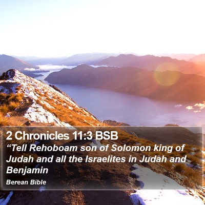 2 Chronicles 11:3 BSB Bible Verse Image