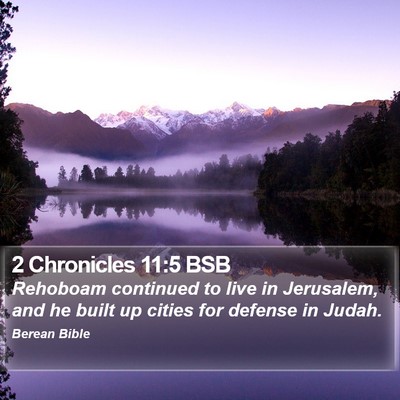 2 Chronicles 11:5 BSB Bible Verse Image