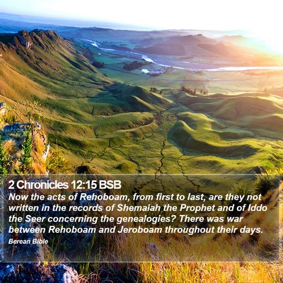 2 Chronicles 12:15 BSB Bible Verse Image
