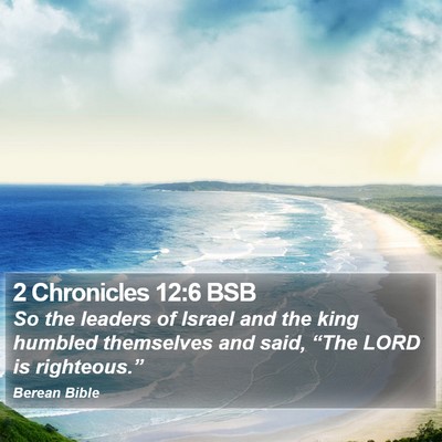 2 Chronicles 12:6 BSB Bible Verse Image
