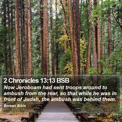 2 Chronicles 13:13 BSB Bible Verse Image